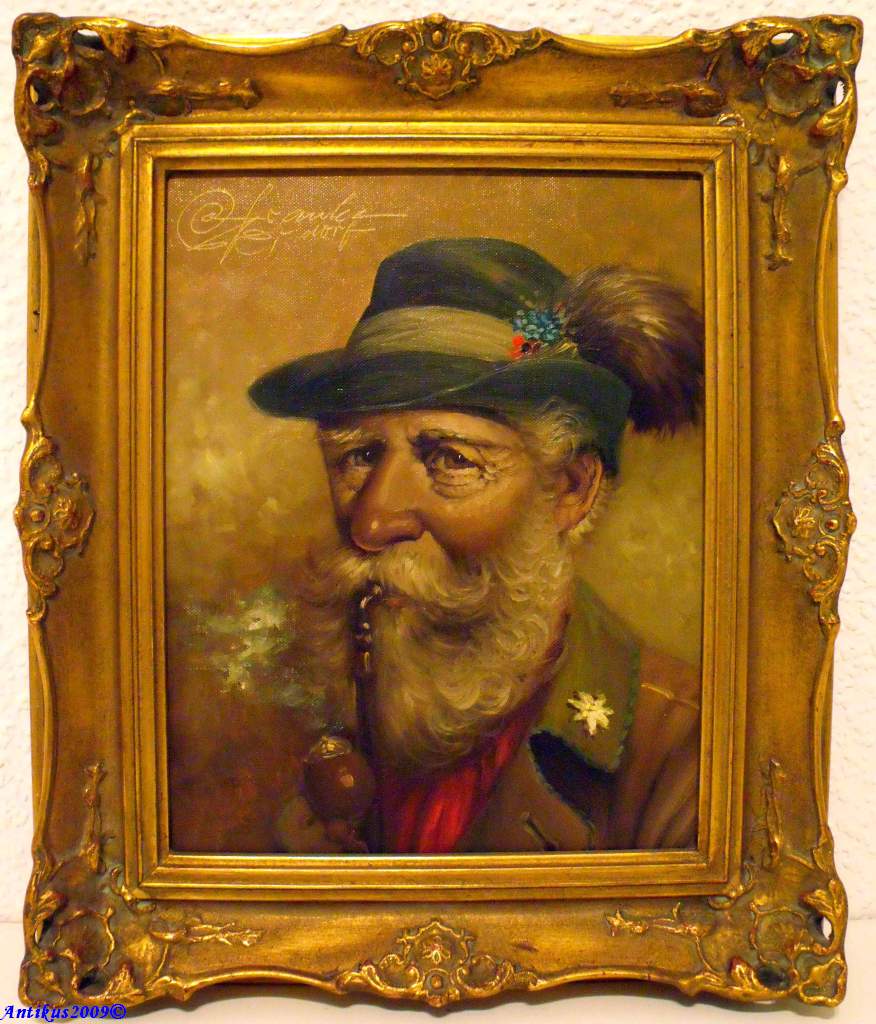 RUDOLF OTTO FRANKE (19261992), BAUER MIT PFEIFE IN BAYERISCHER TRACHT